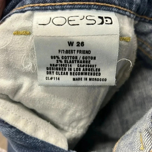 Women’s Joe’s Jeans Size W 26 Best Friend - Picture 8 of 9